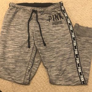 VS pink gray sweatpants